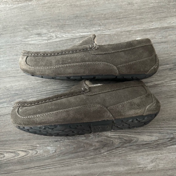 Ugg Men’s Ascot Slipper Shoe Loafer Gray 8 - Picture 5 of 9